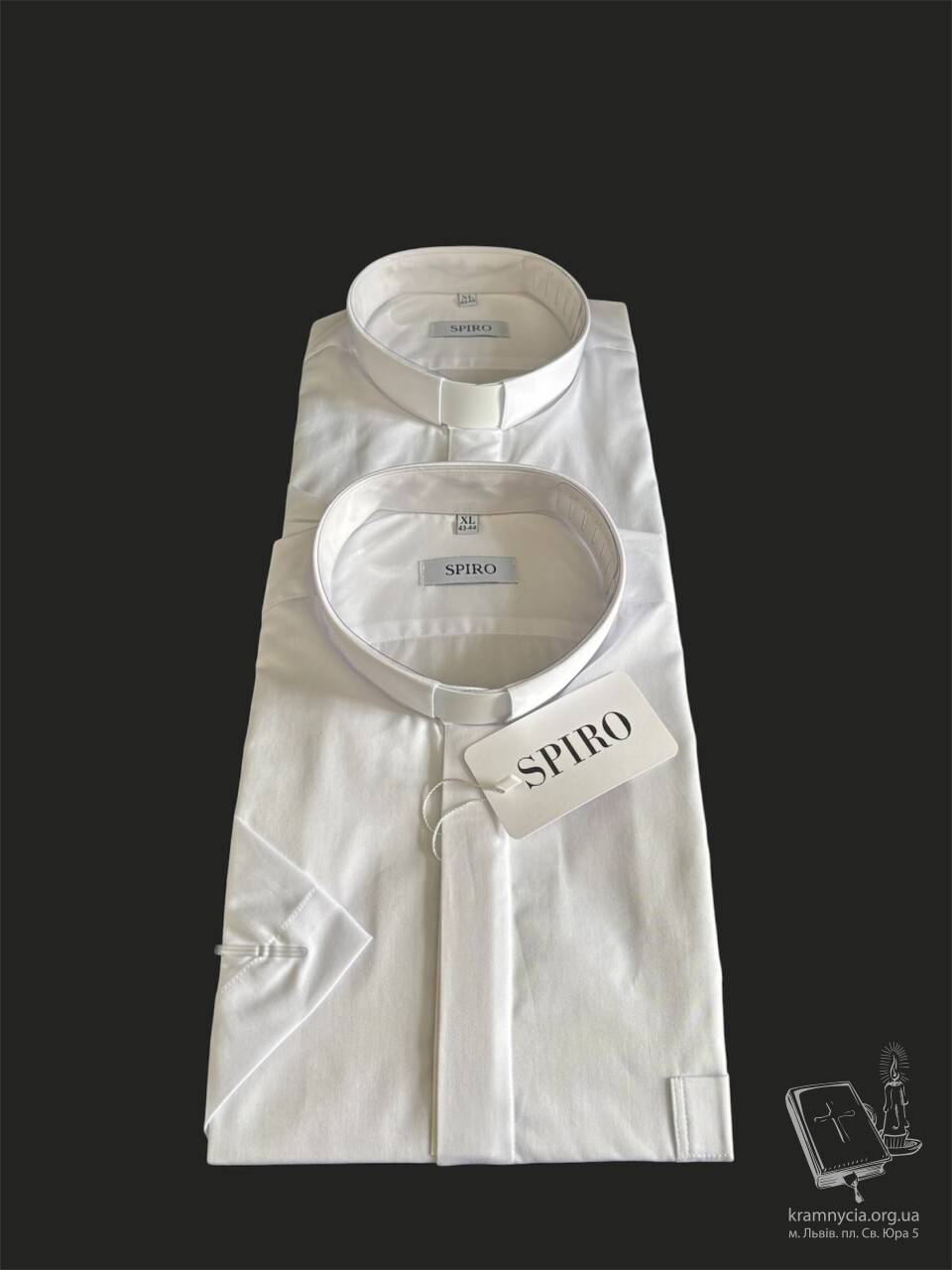 Священича сорочка під колоратку “Slim Fit comfort” (біла) Священича сорочка під колоратку “Slim Fit comfort” (біла)