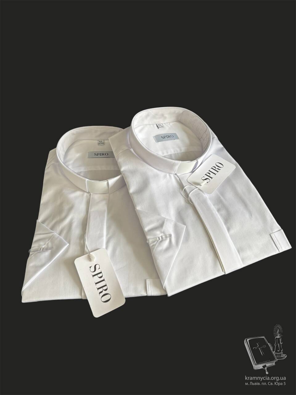 Священича сорочка під колоратку “Slim Fit comfort” (біла) Священича сорочка під колоратку “Slim Fit comfort” (біла)